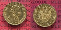 Preußen, State of Prussia German Empire 10 Mark Goldmünze Preußen 10 Mark Gold 1888 J. 247 Friedrich III.
