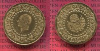 Türkei, Turkey 100 Kurush Goldmünze Türkei 100 Kurush 1988 Kemal Atatürk Gold 6 zu 8 im Stempel geändert