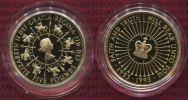 England Great Britain UK Großbritannien Gold Proof 5 Pfund England 1993 Gold Proof 5 Pfund 40. Regierungsjubiläum Elisabeth II. PP Picture