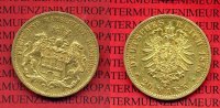Hamburg, City of Hamburg, German Empire 20 Mark Goldmünze Stadtwappen Gold