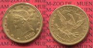 USA 10 Dollars Liberty Frauenkopf Eagle USA 10 Dollars Liberty, Frauenkopf, 1880 Coronet Head Gold