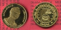 Jordanien Jordan 40 Dinar Gold Jordanien 1980 Hijrah Calendar 15 th Century