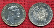 Preußen 2 Mark Silbermünze Wilhelm II. kleiner Adler