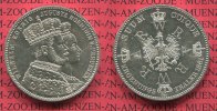 Preußen, Prussia Coronation Taler 1 Taler Krönungstaler Preußen Krönungstaler 1861 Silber Wilhelm I. und Auguste