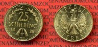 Österreich, Austria 25 Schilling Goldmünze Österreich 25 Schilling 1928 Goldmünze Kursmünze