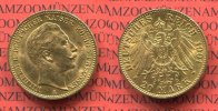 Preußen, State of Prussia German Empire 20 Mark Goldmünze Preußen 20 Mark Gold 1901 A Wilhelm II.