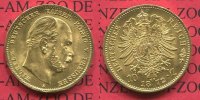 Preußen, State of Prussia German Empire 10 Mark Goldmünze Kursmünze Preußen 10 Mark Gold 1872 A J. 242 Wilhelm I.