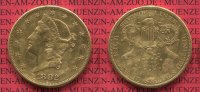 USA 20 Dollars Gold Liberty Double Eagle USA 20 Dollars Liberty, Frauenkopf, 1882 S Gold Double Eagle