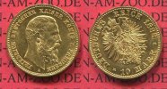 Preußen, Purssia German Empire 10 Mark Goldmünze Goldcoin Preußen 10 Mark 1888 Gold Kaiser Friedrich III. Kursmünze Circulation coin
