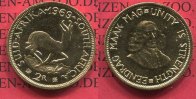 Süd Afrika, South Africa 2 Rand Goldmünzen Südafrika 1969 2 Rand Springbock Gold Kursmünze Selten