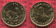 Süd Afrika, South Africa 2 Rand Goldmünzen Südafrika 1974 2 Rand Springbock Gold Kursmünze Selten