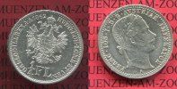 Kaiserreich Österreich 1/4 Gulden, Florin Kaiserreich Österreich Franz Josef 1 1/ Florin oder Gulden 1862 A Wien