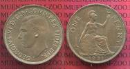 England Großbritannien UK 1 Penny England 1951 1 Penny Edward VI Seltener Jahrgang Key date