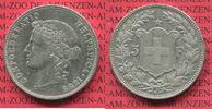 Schweiz Eidgenossenschaft 5 Franken Kursmünze Schweiz 5 Franken 1889 B. Helvetia Kursmünze