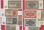 DDR GDR Eastern Germany Banknotensatz 5, 10, 20, 50 und 100 Mark DDR Banknotensatz 1955 Kassenfrisch, 5 bis 100 Mark, 5 Werte 5 Mark 1-