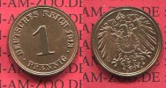 Kaiserreich Kleinmünze nach Jäger 1 Pfennig Kaiserreich Deutsches Reich, 1 Pfennig 1913 D, Picture