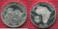 Somalia 10 Dollars Affe 1 Unze Silber Somalia 2000 10 Dollar 1 Unze Silber Affen Kapsel Picture