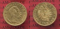 Hessen, German Empire 10 Mark Goldmünze Hessen 10 Mark Gold 1875 J. 219 Ludwig III. Picture
