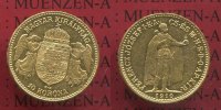 Österreich Ungarn, Austria Hungary 10 Korona Goldmünze Österreich Ungarn 10 Kronen 1910 KB Gold