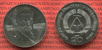 DDR 20 Mark Silbermünze DDR DDR 20 Mark 1973 August Bebel 60. Todestag