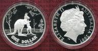 Australien, Australia 1 Dollar 1 Unze Australien 1 Dollar 2007 Känguruh PP OVP