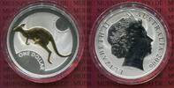 Australien, Australia 1 Dollar 1 Unze Australien 1 Dollar 2006 Känguruh Stempelglanz Teilvergoldet OVP