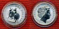 Australien 1 Dollar Känguruh Silber 1 Unze Australia 1 Dollar 1999 Känguruh 1 Unze Silber Stgl. Kangaroo/Nugget Serie