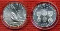 USA 1 Dollar Commemorative Silber USA 1 Dollar 1994 D Vietnam Veterans Memorial