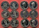 Turks and Caicos Islands 6 x 20 Crowns Silbermünze Turks and Caicos Inseln 6 x 20 Crowns 1993 & 1994 Winterspiele in Lillehammer