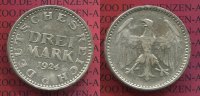 Weimarer Republik Deutsches Reich 3 Mark Silber Drei Ausgeschrieben Weimarer Republik 3 Mark Kursmünze 1924 G Silber