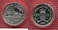 Niederländische Antillen 25 Gulden Silbermünze Niederländische Antillen 25 Gulden 2000 Olympische Spiele Sydney Schwimmen