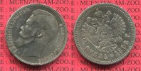 Russland Russia 1 Rubel Silber Russland Rubel 1898 Nikolaus II Silber leicht überdurchschnittlich !