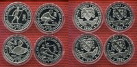 Bosnien Herzegowina 4 x 750 Dinara Silbermünzen Bosnien-Herzegowina 4 x 750 Dinara Lot Winterspiele in Lillehammer PP