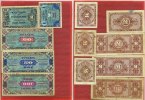 Alliierte Besetzung Deutschland 1945-48 Lot 1/2 bis 100 Mark Alliierte Besetzung 1944 Lot, 7 banknoten 1/2 - 100 Mark alle USA Druck
