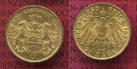 Hamburg, German Empire Free City of 20 Mark Goldmünze Hamburg 20 Mark Gold 1899 J Stadtwappen Gold