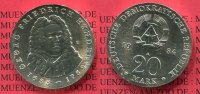 DDR, GDR Eastern Germany 20 Mark Silbermünze DDR DDR 20 Mark 1984 Silber, 225. Todestag von Georg Friedrich Händel Picture