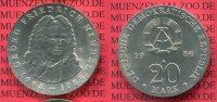 DDR, GDR Eastern Germany 20 Mark Silbermünze DDR DDR 20 Mark 1984 Silber, 225. Todestag von Georg Friedrich Händel Picture