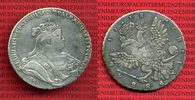 Russland Russia 1 Rubel Anna 1738 sehr sch...