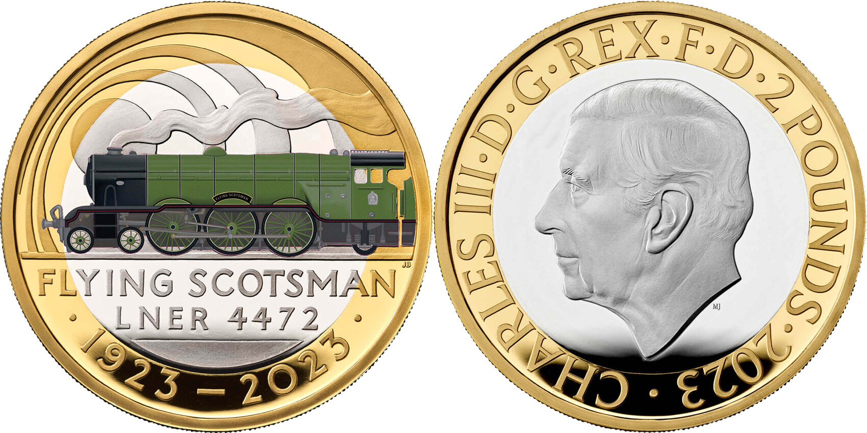 Flying Scotsman Th Anniversary Silver Coin Pounds United Kingdom