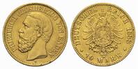 Baden: Friedrich I., 1852-1907. 10 Mark