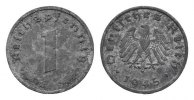 DRITTES REICH: Alliierte Besatzung. 1 Reichspfennig