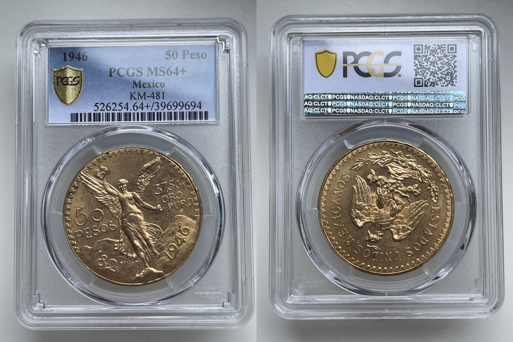 Mexico Centenario Gold Coin Pesos Pcgs Ms Ma Shops