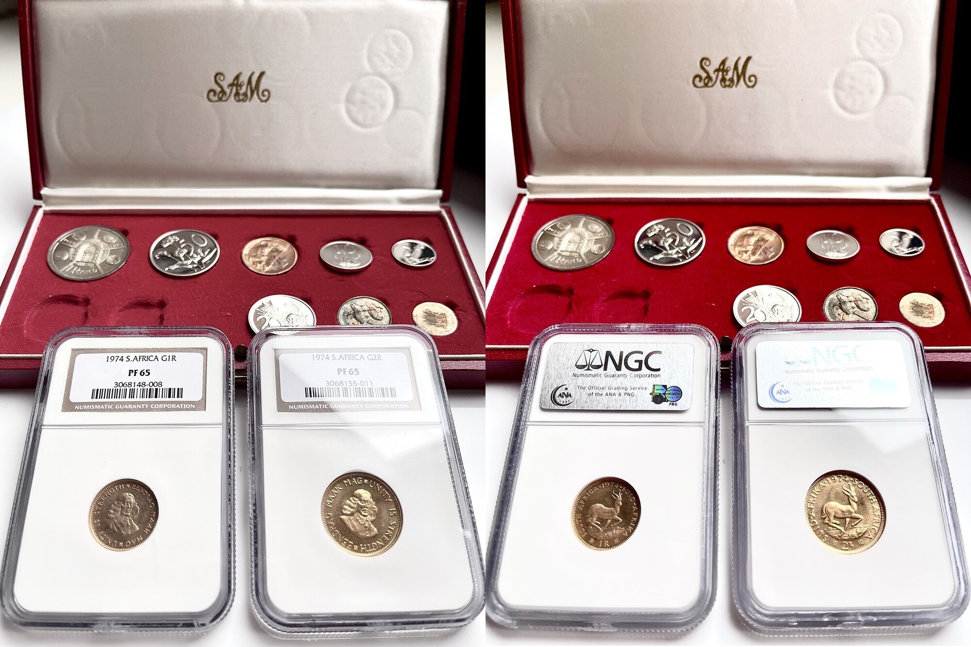 S Dafrika South Africa Rand Coin Long Proof Set With