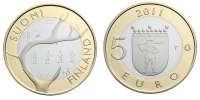 Finland 5 Euro Provincial Coin - Lapland