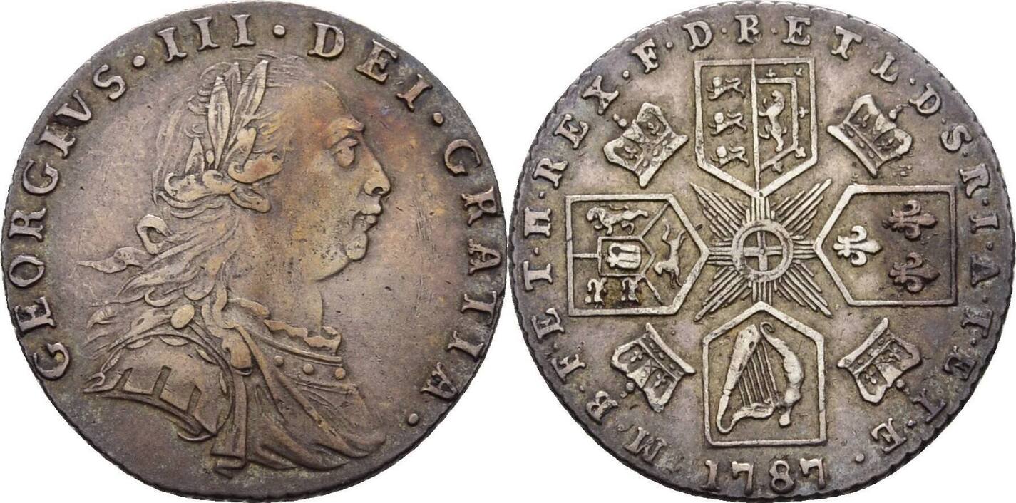 Großbritannien Six Pence 1787 Georg III 1760 1820 VF MA Shops