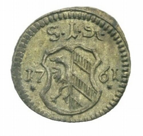 Nürnberg Kaiser Franz I., 1745 - 1765 Einseitiger Pfennig 1761 vorzüglich 