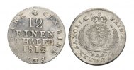 Königreich Sachsen 1/12 Taler 1812 kl. Sch...