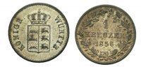 Württemberg Kreuzer 1856 Vorzüglich Wilhel...