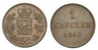 Schwarzburg Rudolstadt Kreuzer 1840 Vorzüg...
