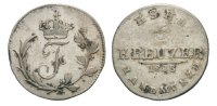 Sachsen Hildburghausen 6 Kreuzer 1825 Sehr...